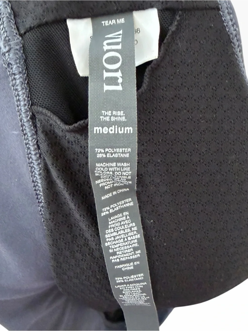 Vuori Mindset Slate Blue Strappy Crossback Sports Bra Size M